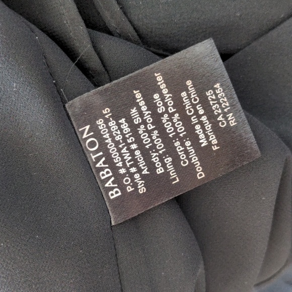 ARITZIA BABATON | Corbett 100% Silk Wrap Style Romper, Black, Women S - Picture 9 of 9